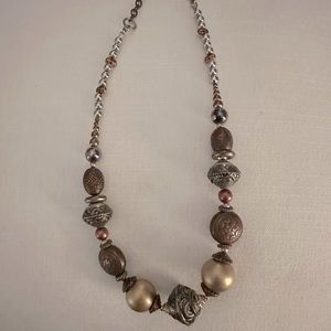 Bronze Beaded Necklace